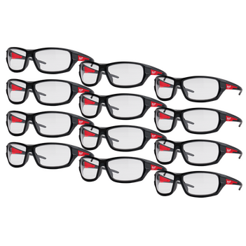 12-Pack Performance Clear Safety Glasses Milwaukee 48732920A