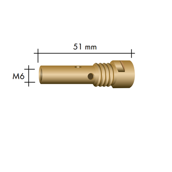 Abimig 255 Tip Holder M6 Thread Binzel P004.D624 Pkt of 5