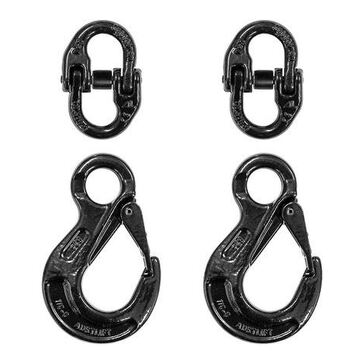 G80 Vehicle Chain Safety Hook Set 6mm Black Austlift 103506B main image