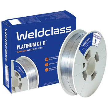 Gasless PLATINUM GL-11 MIG Wire 0.8mm 200mm 4.5kg Spool Weldclass 2-088FM main image