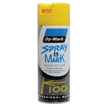 Yellow Spray & Mark Marking Out Paint 350g 40013505