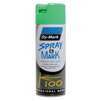 Green Spray & Mark Fluro Marking Out Paint 350g 40013524