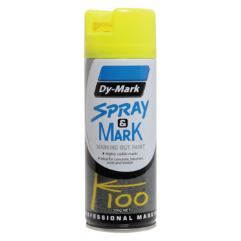 Yellow Spray & Mark Fluro Marking Out Paint 350g 40013525