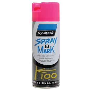Pink Spray & Mark Fluro Marking Out Paint 350g 40013529