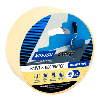 Masking Tape 48mm x 50 Metres Paint & Decor Masking Tape Norton 69957341717