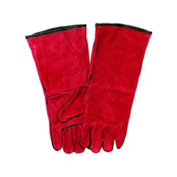 Left Hand Red Welding Gloves - Two Left Handed Gloves 40 Cm 700010L