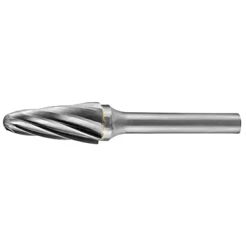 Carbide Burr Aluminium Tapered Radius End 3/8" X 1-1/16" Head 1/4" Shank AC Holemaker CB-SL3-AC