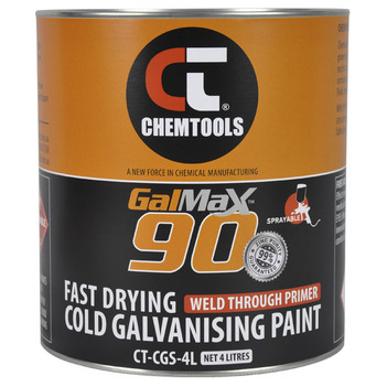 GalMax 90 Cold Galvanising Sprayable Paint & Weld Through Primer ChemTools CT-CGS-4L