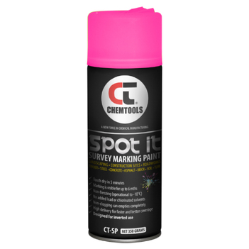 Spot It Marking Paint Fluro Pink 350g Aerosol ChemTools CT-SP-350FP