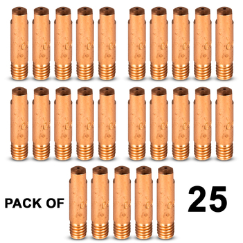 0.9mm Steel M6 6mm 25mm Bzl Style Contact Tip CT0966-25 Pack of 25 main image