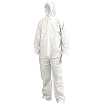 Barriertech General Purpose Coveralls White L Paramount DOWL PKT :5