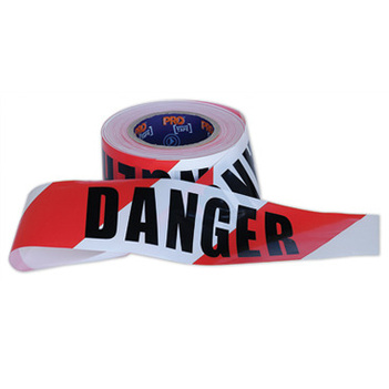 Barricade Tape 75mm x 100mm Red/White - Danger DT10075