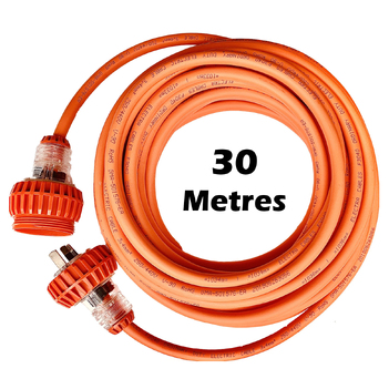 Extension Lead 4mm² Cable 30 Metres 15A Plug 240V ELF304015A-30M