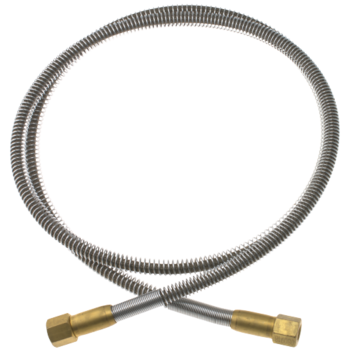 Gentec PTFE Lined High Pressure Flexible Hose Lead Stainless Steel 2,000mm 1/4" NPT