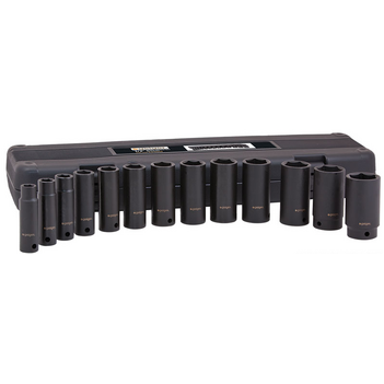 1/2" Drive Metric Socket Set (13pc.) Geiger GX1312SSM