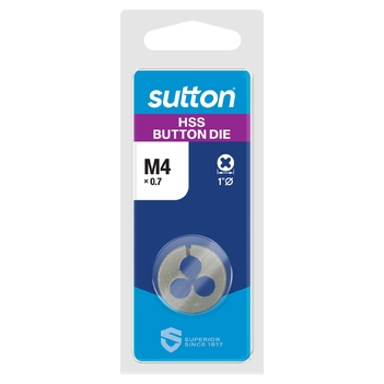 Button Die M551 1" OD 4x0.7 High Speed Steel Sutton Tools M5510400