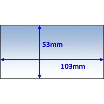 Inner Cover Lens 103 x 53mm Weldclass P7-CL10353-5 Pkt of 5 main image