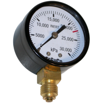 Pressure Gauge 0 - 30,000 kPa Oxygen 1/4" BSPP For RB- Regulators