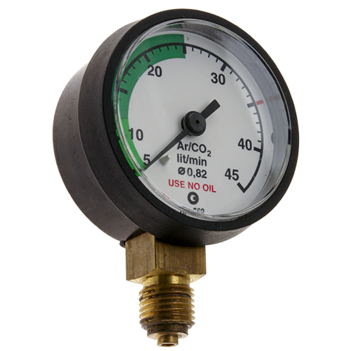 Pressure Gauge 0 - 45 L/min Inert Gas 1/4" BSPP For RZ- Regulators
