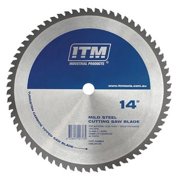 350mm TCT Mild Steel Cutting Saw Blade, 66T ITM SSBL350-MS