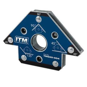 Multi-Angle Welding Magnet, 35KGS Force, 100MM, 45°,90° & 135°, Compact & Powerful NDFEB Magnet ITM TM650-004