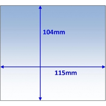 Clear Outer Lens 115 x 104mm Suits Promax 200/350 Weldclass WC-05323 PKT:10